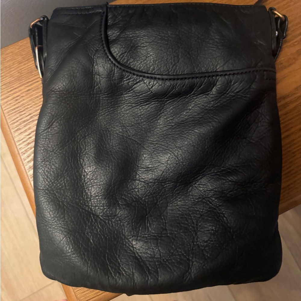 Margo Vintage black  Crossbody Leather Bag